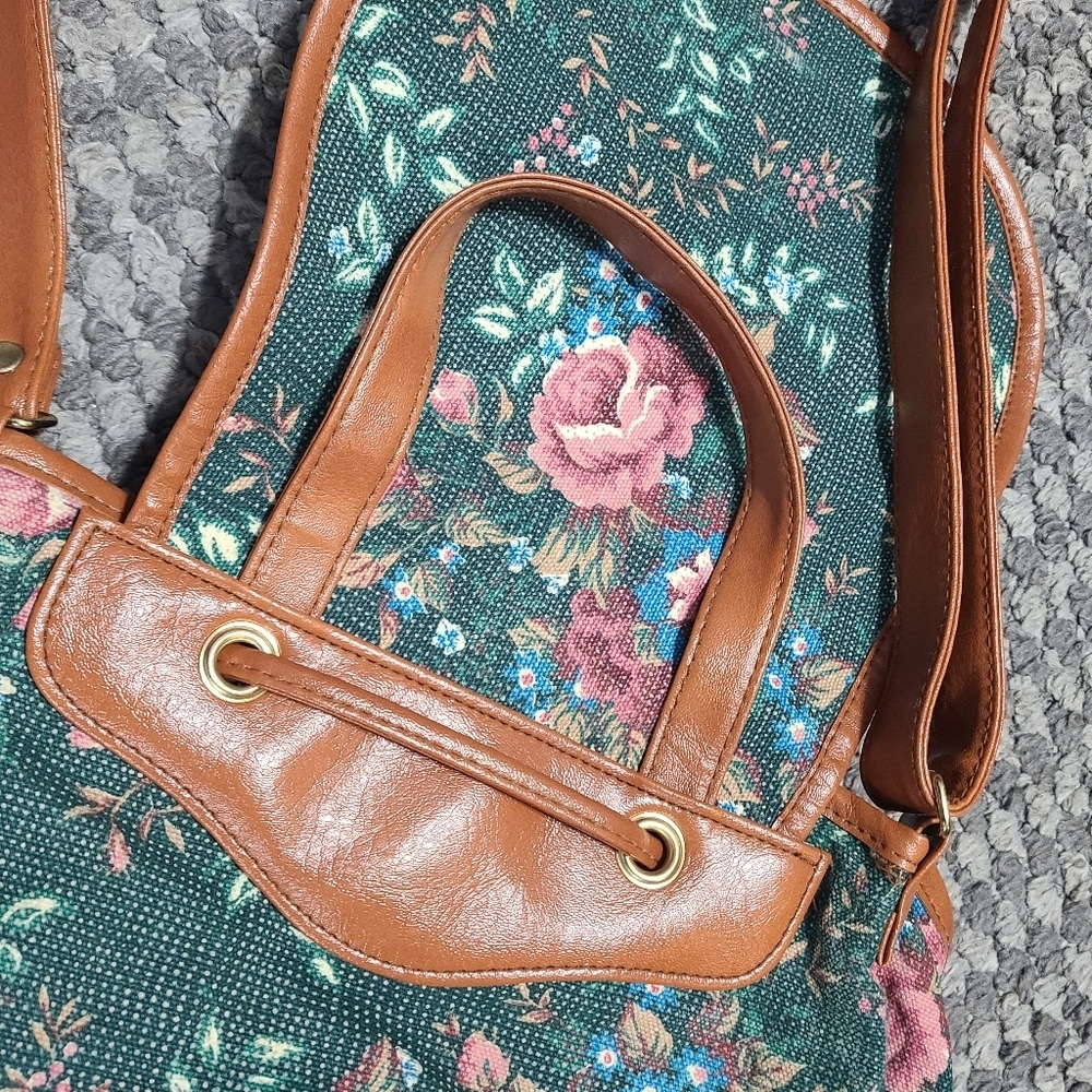 vintage 1994‎ Avon Garden Tapestry shoulder bag green floral pattern VTG - Picture 16 of 16
